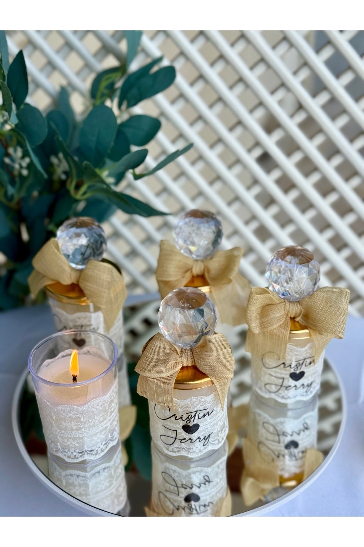 Lüx Hediyelik Düğün Nişan Söz Nikah hediyelik Mum 20 adet