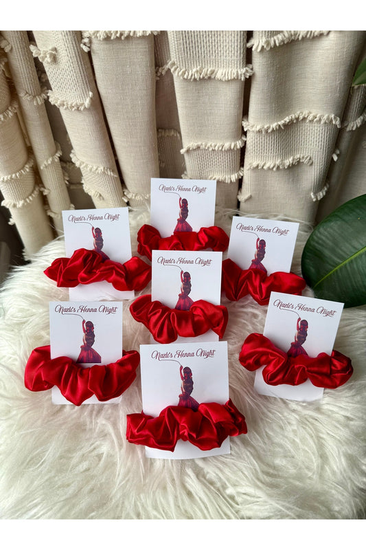 Kına hediyelikleri Saten Kırmızı Toka Hediyelik Kına Hatırası Bride Hediyesi 10lu