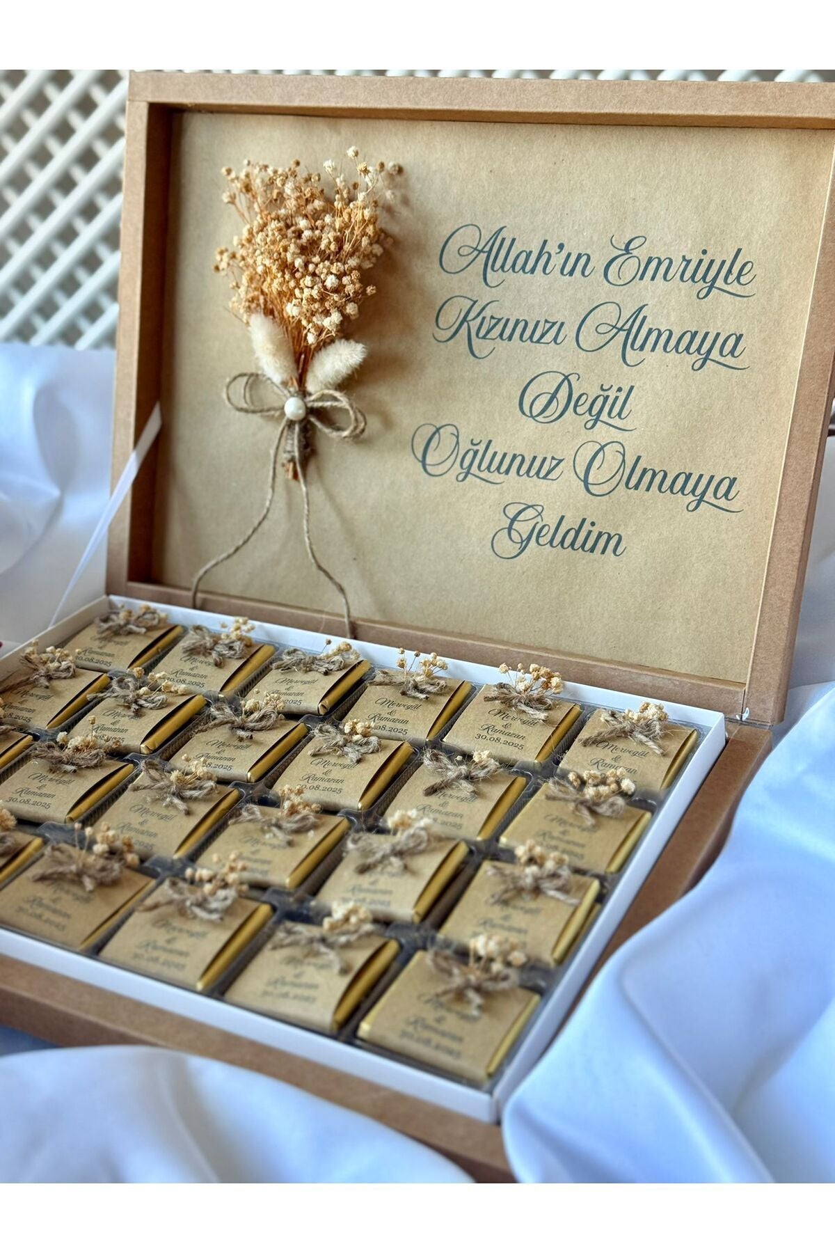 Söz- Düğün - Nişan- Nikah - Kız İsteme Çikolatası Hediye 72'li Çikolata