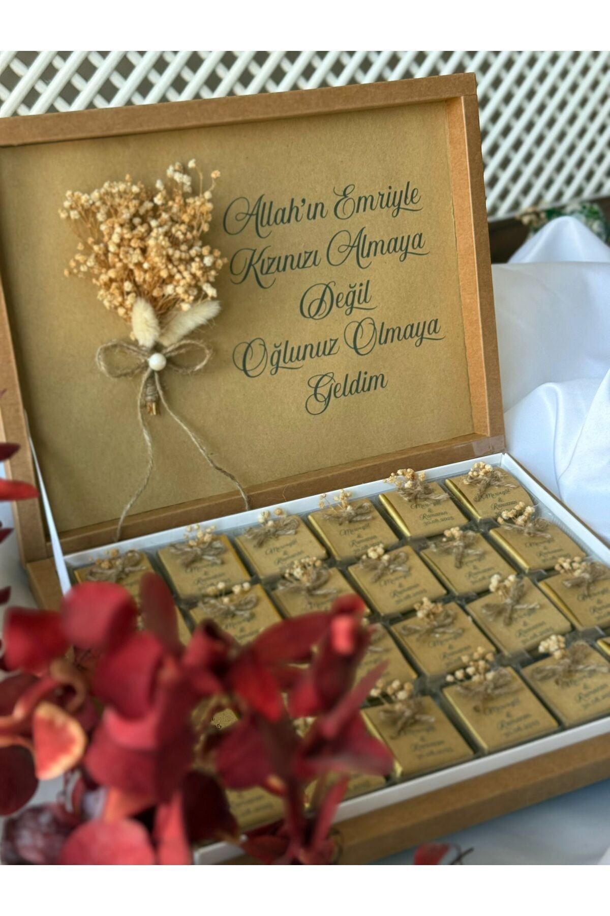 Söz- Düğün - Nişan- Nikah - Kız İsteme Çikolatası Hediye 72'li Çikolata